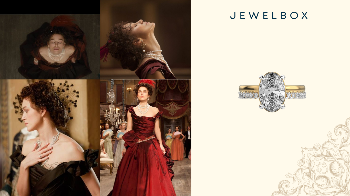 Top 4 Sensational Pieces Featured in Anna Karenina ft Jewelbox 2025 6 Love In Grace Oval Diamond Ring