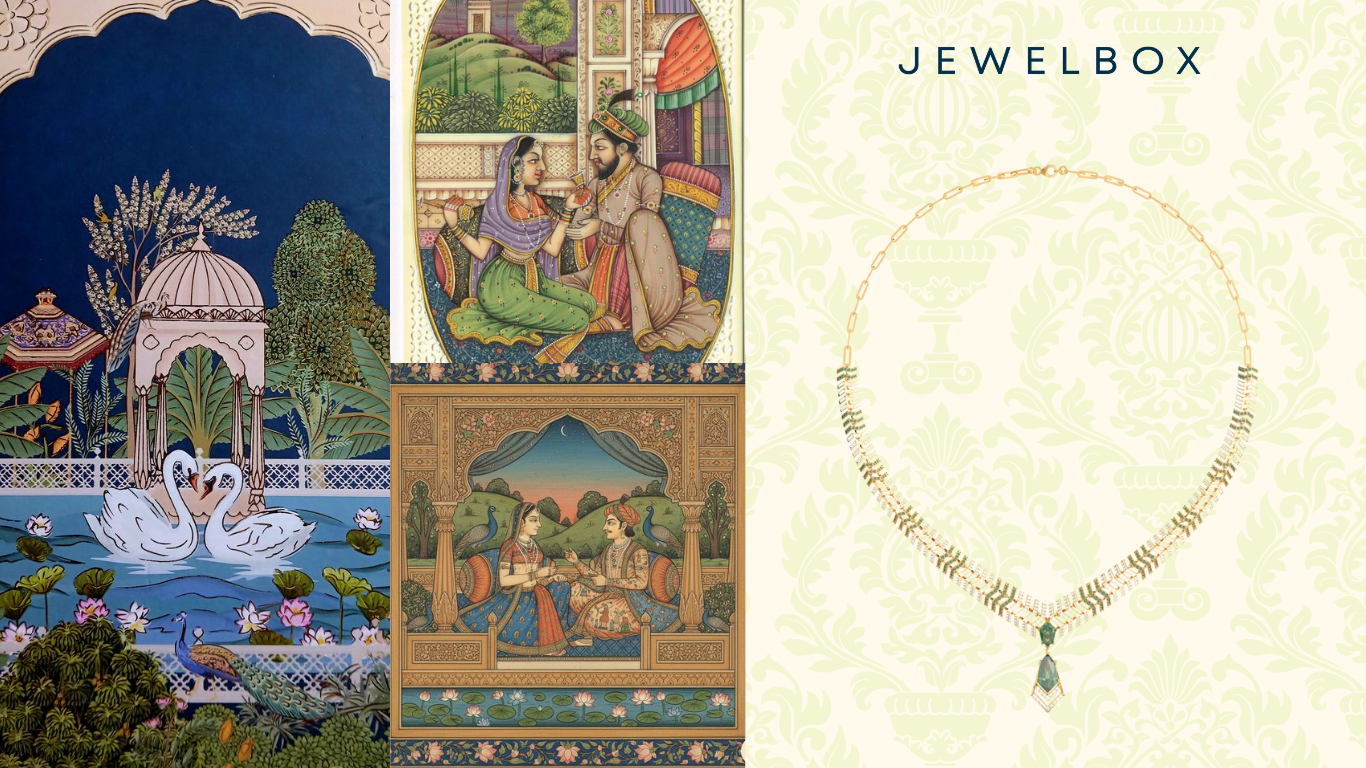 The Grandeur of Gorgeous Mughal Jewellery: Top 5 picks by Jewelbox 7 Beauty in Green Diamond Necklace