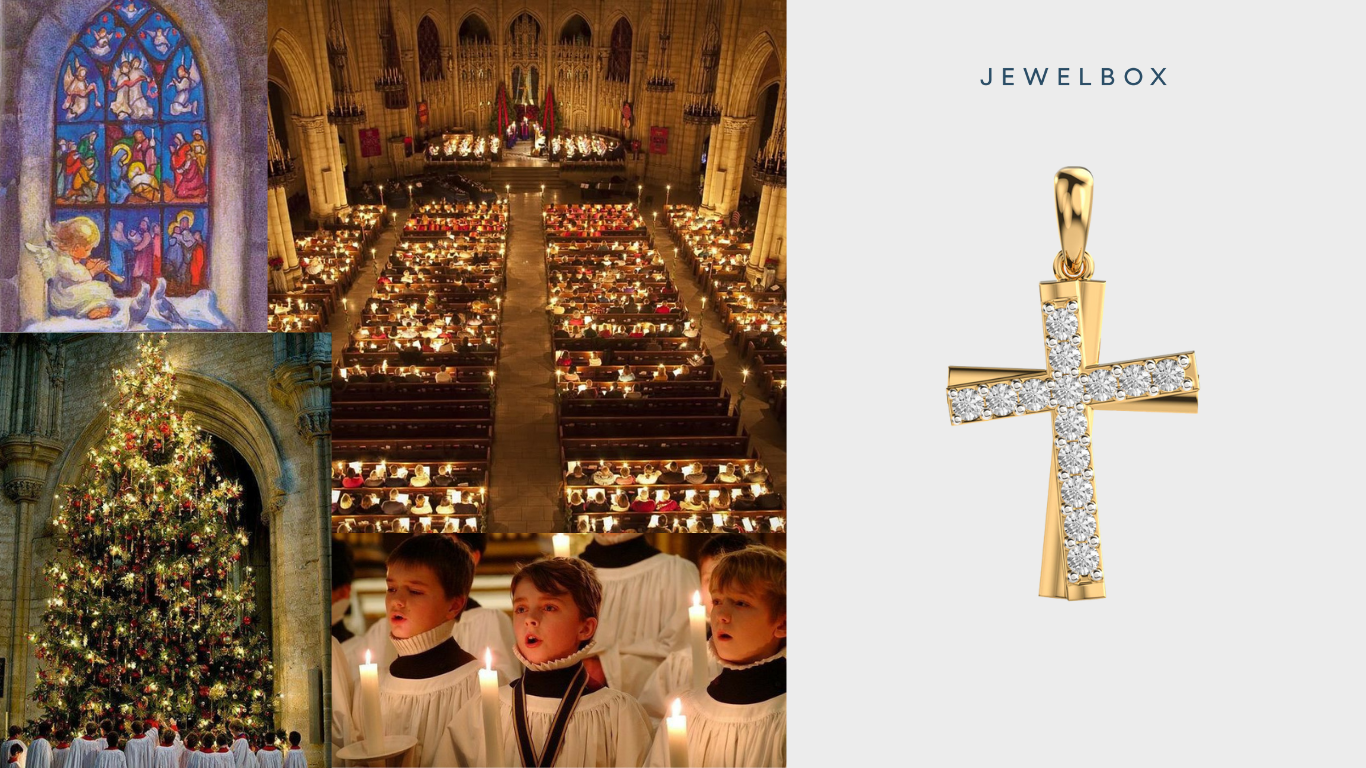 Christ is my Saviour Cross Diamond Pendant