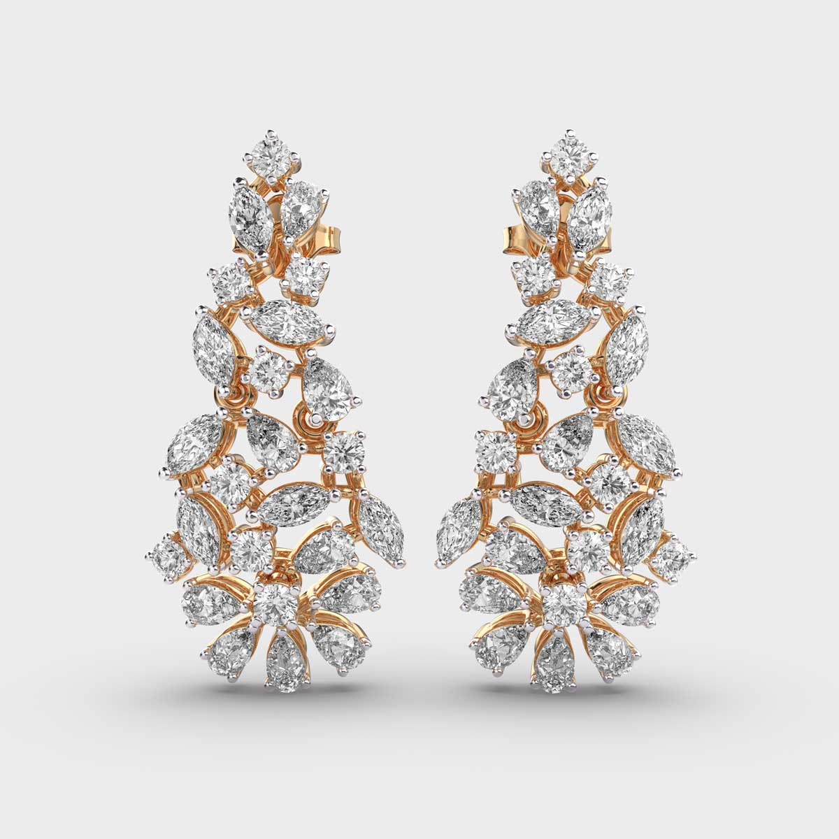 Royal Elegance Flora Diamond Earring