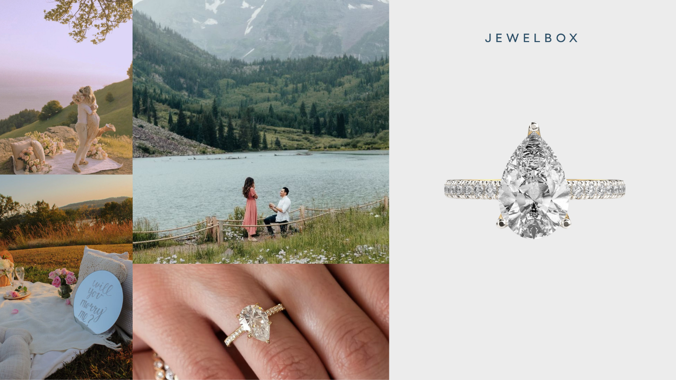 Glimmering Larmes d’Amour Diamond Ring